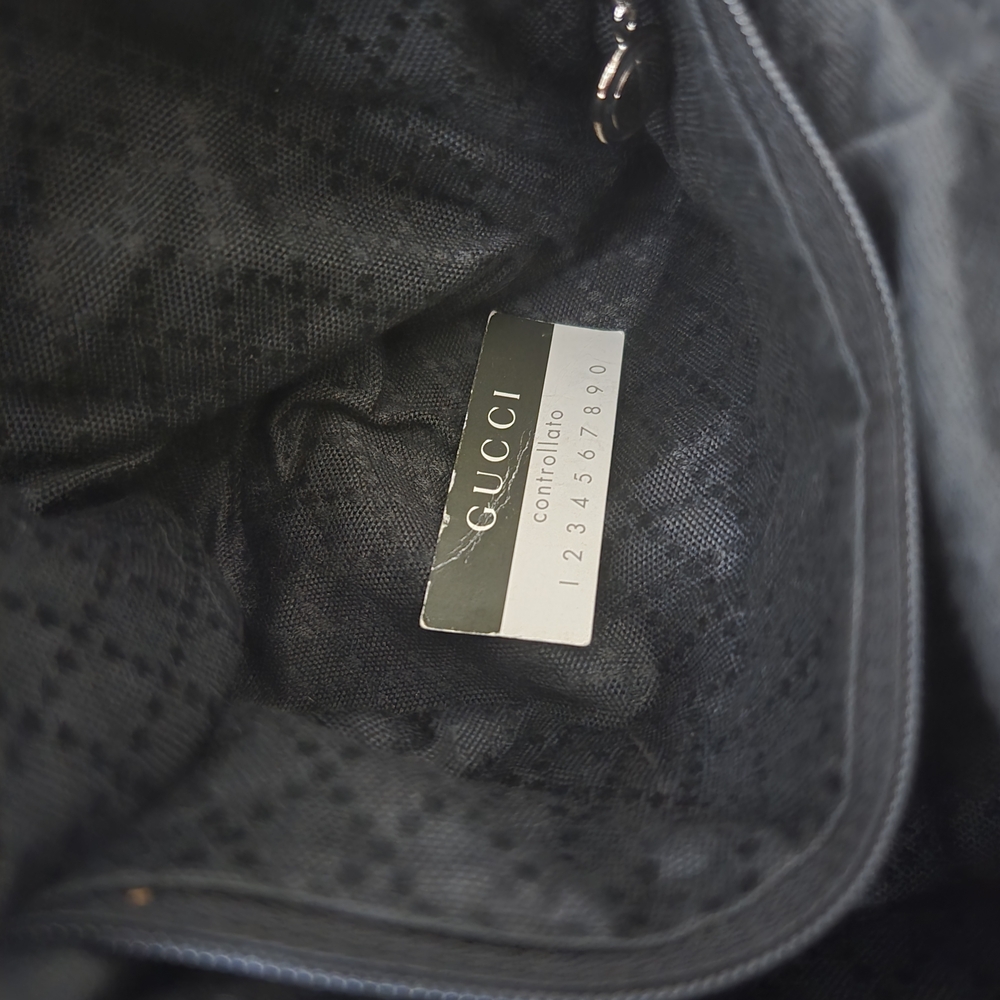 Gucci Black Hobo Bag with Bamboo Handle - Picture 13 of 13
